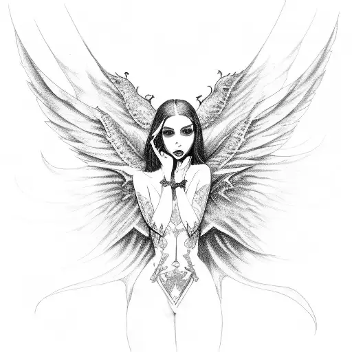 Succubus With Wings And A Pretty Face