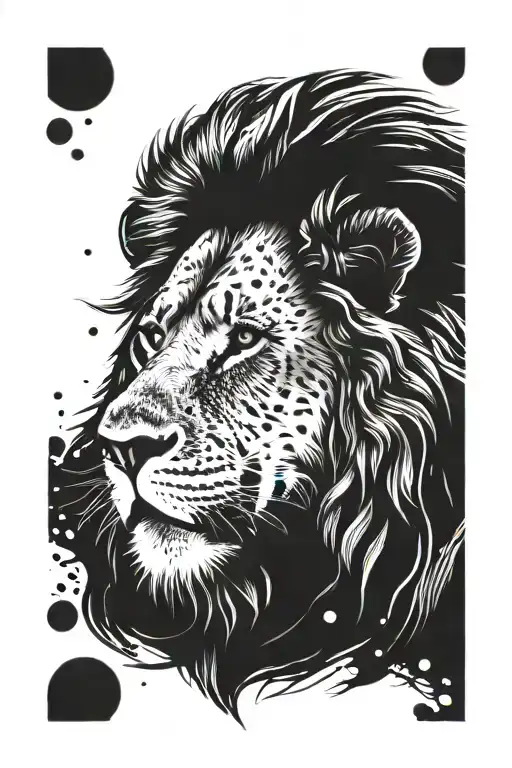 Lion Roaring Lion's Head