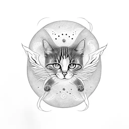 Flying Cat Psychodelic