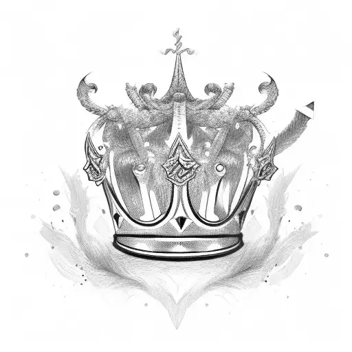 King's Crown Broken In Two Pieces