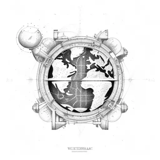 Navy Electrician Vector Globe