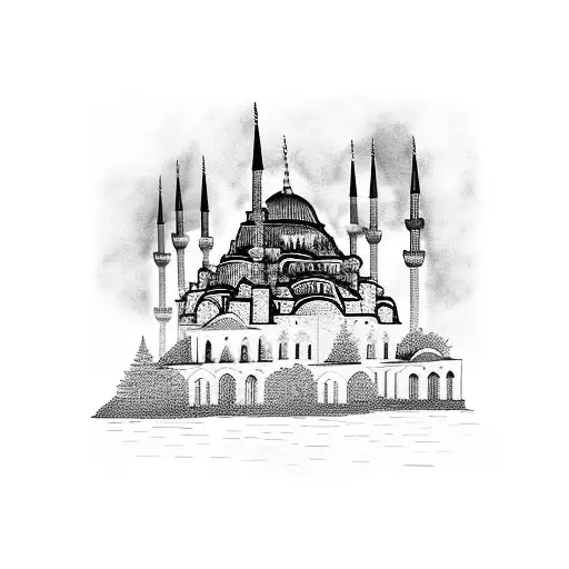 The Iconic Skyline Of Istanbul At Sunset