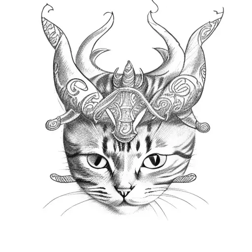 Cat With Horns Jester