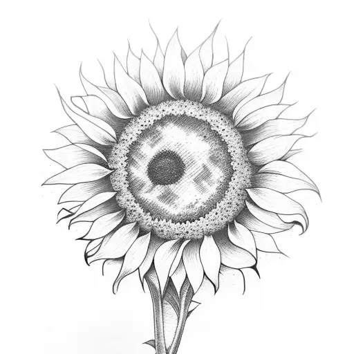 Sunflower With Words Sunshine Soldier