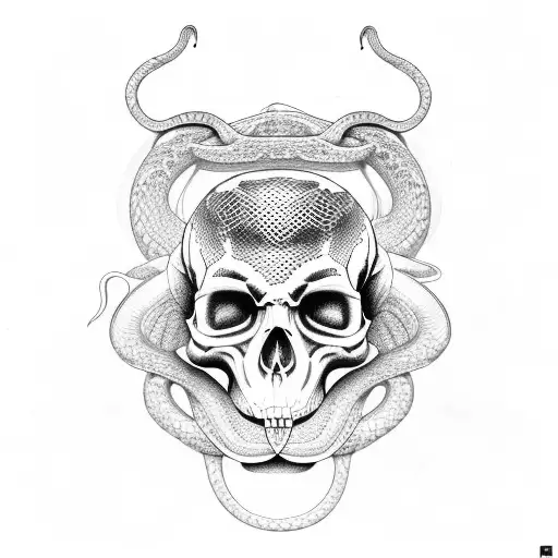Snakes In A Monkey Skull