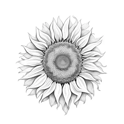 Sunflower With Mb As Initials