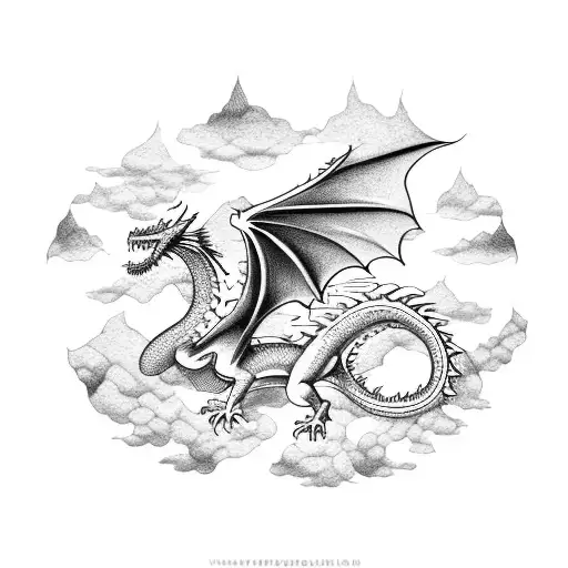 Dragon Sky Background