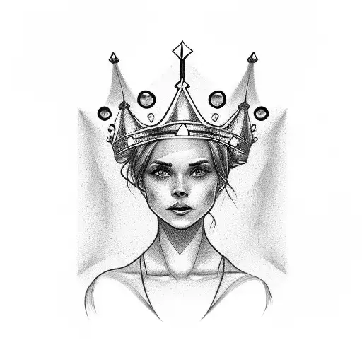 Emma With A Crown On The A