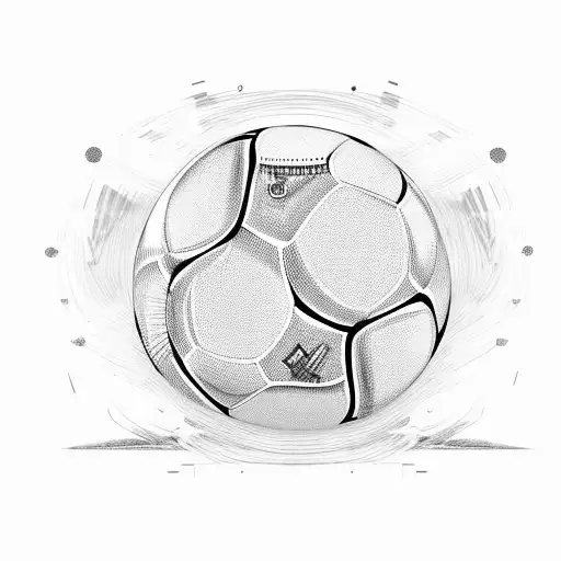 Football Pitch With A Dog Running On It