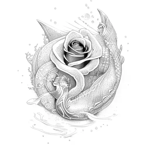 Rose Mermaid Ship