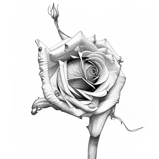 Rose And Narcissus Flower