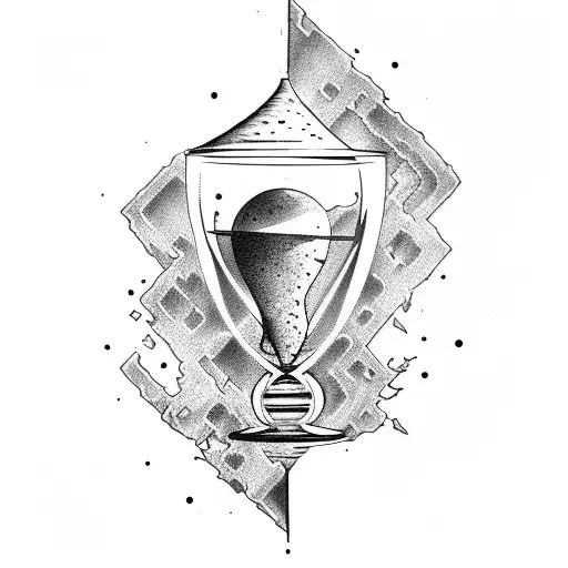 Bottom Half Of Broken Hourglass