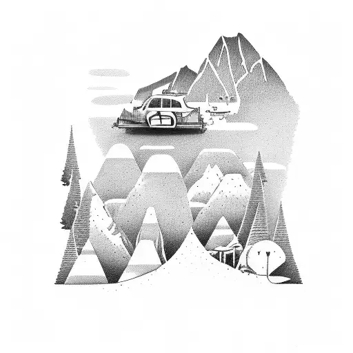 Think Strip With A Mountain To Beach Transition Scene