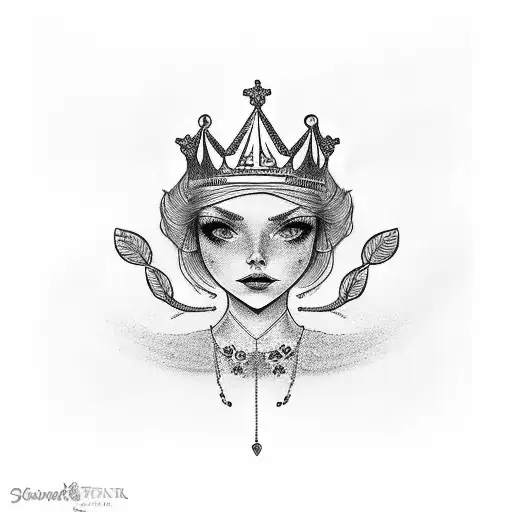 The Name Emma With A Crown On The A