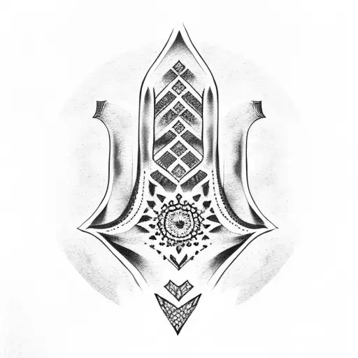 Hamsa Symbol With Oak Tree