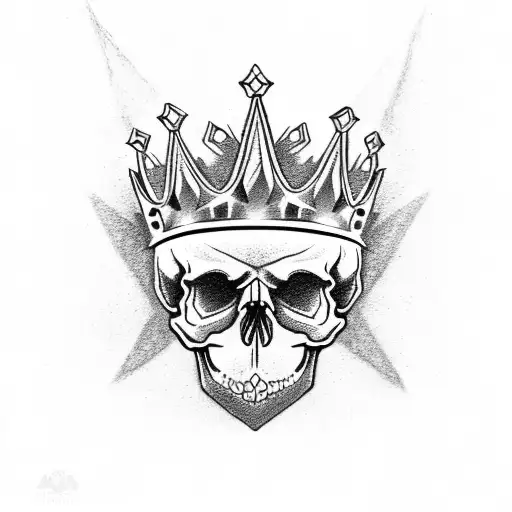 Skull With Crown