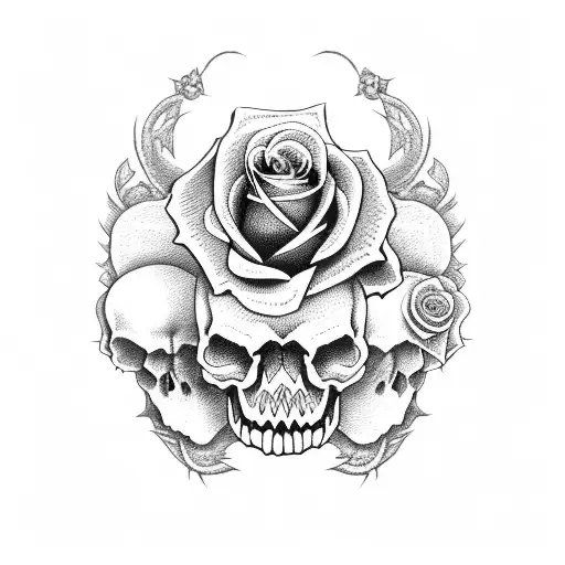Skull And Roses