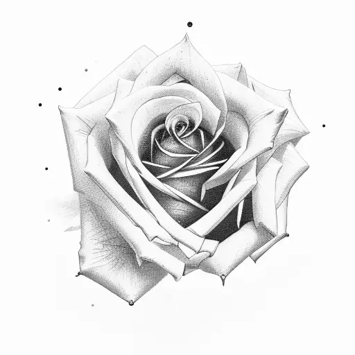 Rose With Root Small