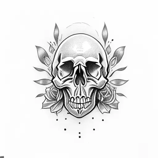 Skull With Shamrock Eye