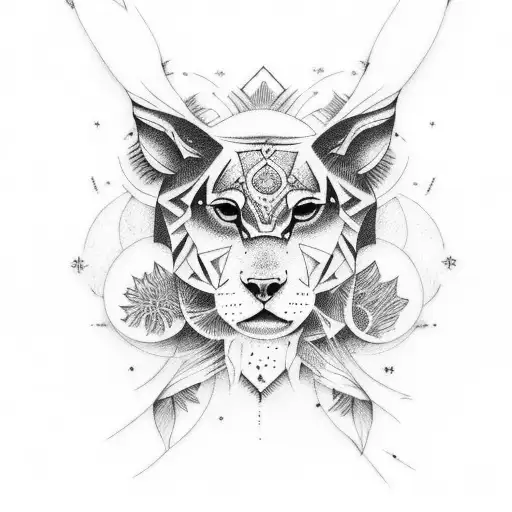 Combine Elements Of Nature And Spirituality In A Dotwork