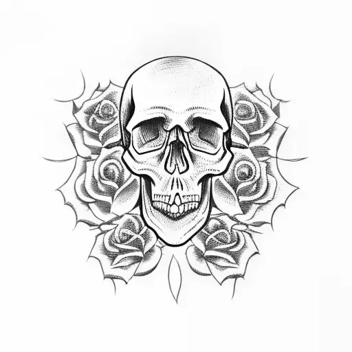 Skull And Roses