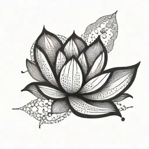 A Lotus Flower Blooming At The Peak Of A Snow-covered Mountain