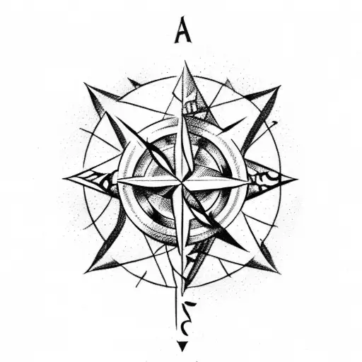 Arrow With Compass