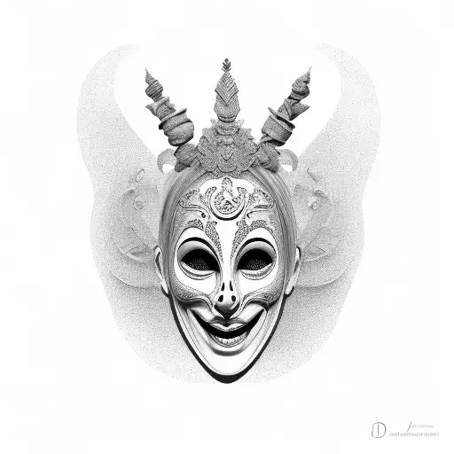Theatre Masks With Different Emotions