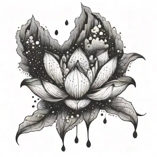 A Lotus Flower That Turns Into A Mountain