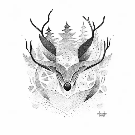 A Silhouette Of Artemis With A Forest Backdrop