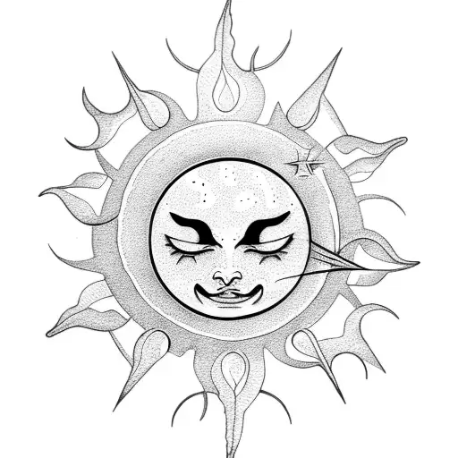 Sun And Moon Intertwined