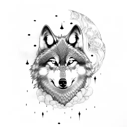 A Wolf Trapped In The Moon