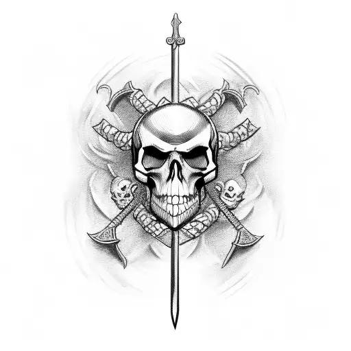 Sword With Skull