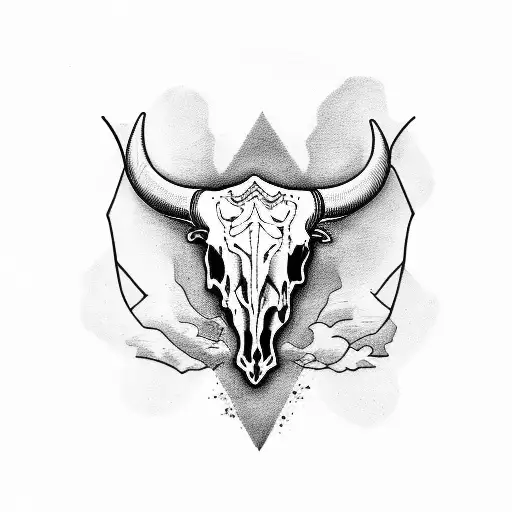 Farm With Bull Skull