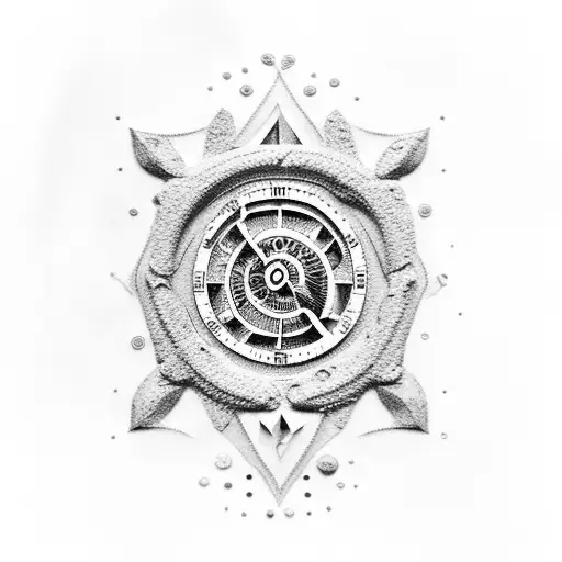 Poseidon With Sand Clock