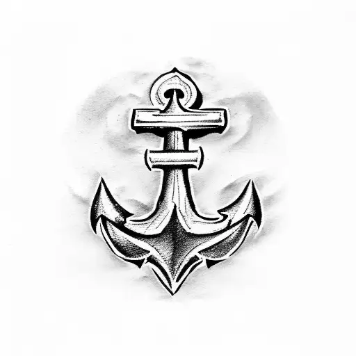 Fleur De Lis And Anchor