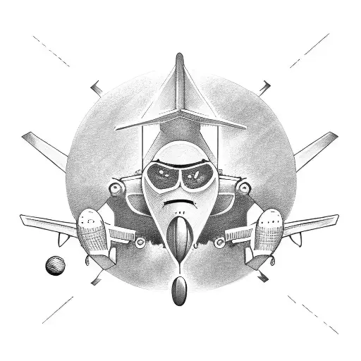 Airplane Racket And Baseball