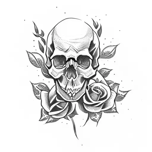 Skull And Roses