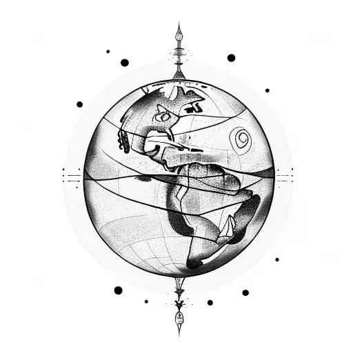 Globe With Rest In Peace