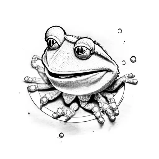 Cute Kermit The Frog Crab