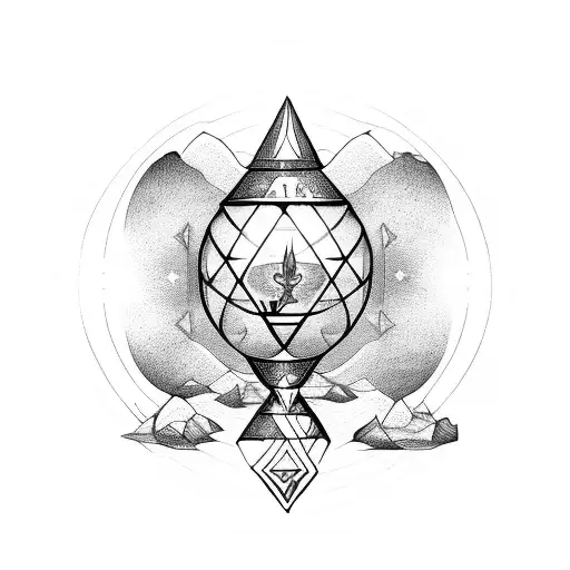 Yggdrasil With Hourglass For The Future