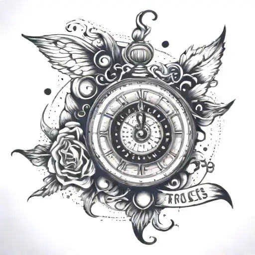 Trust The Process Written In Clock Wise