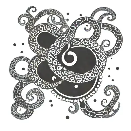 Zodiac Aquarius And Scorpio Zodiac Symbol Intertwined