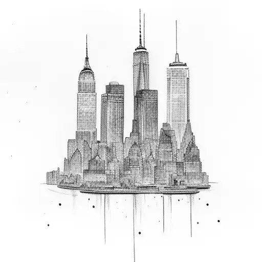 Derek Jeter With New York City Skyline