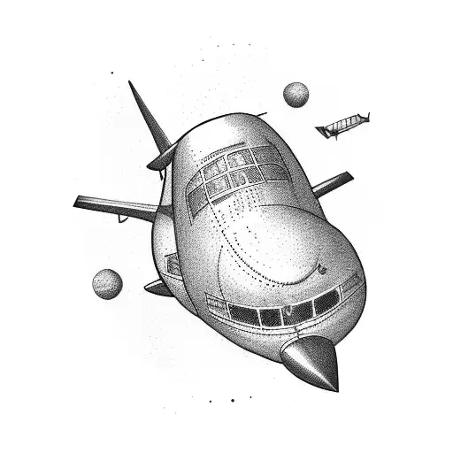 Airplane With Racket And Baseball