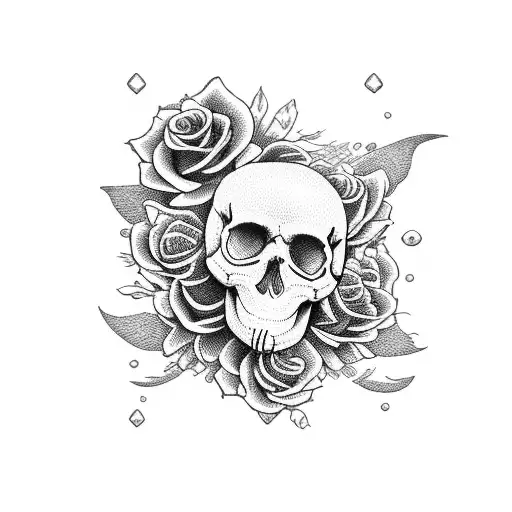 Skull And Roses