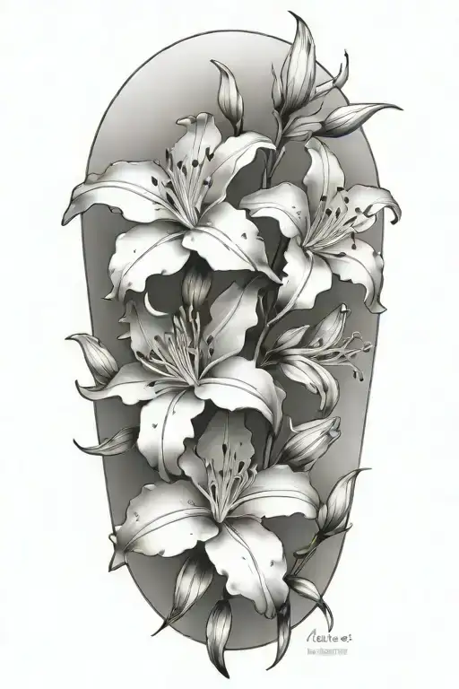 Azaleas With Thick Shading