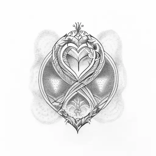 Heart Mom Dad Sister