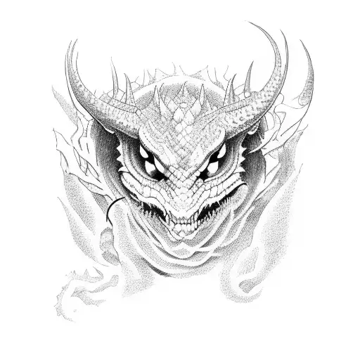 Devil Fighting A Dragon