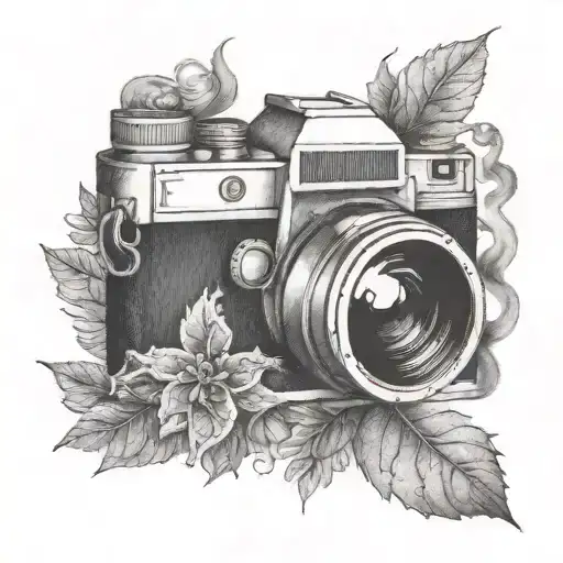 Camera Sitting In Smoke